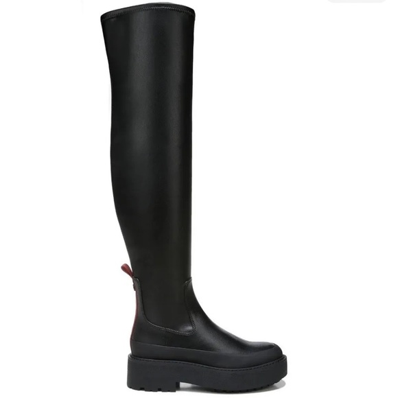 🌺 Franco Sarto Black Janna Over the Knee Boots Size 7.5M Retail $129 - Picture 1 of 11